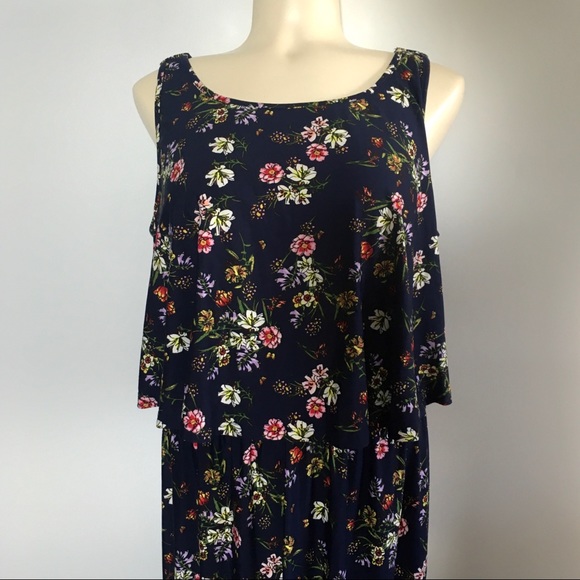 Robert Louis Navy Blue Floral Maxi Dress - Picture 3 of 10